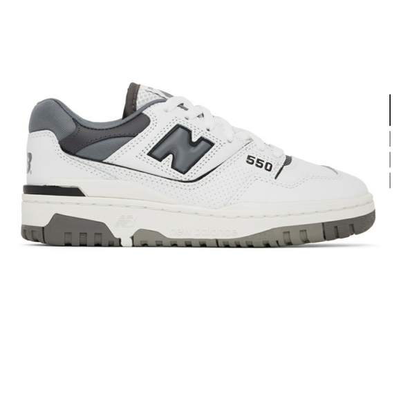New Balance 550 Women Size 6.5 Men Size 5 White Shadow Grey - Picture 4 of 9